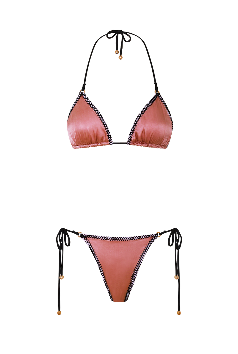 Satin Triangle Bikini