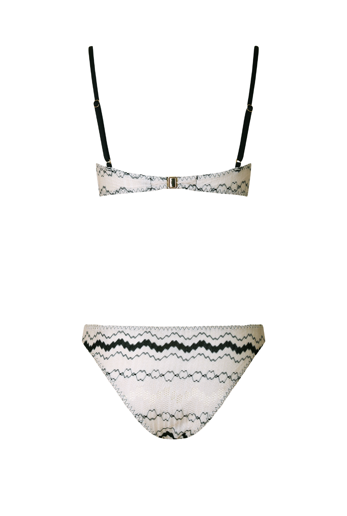 B/W Hipster Bikini - Back Side - Product - Hanne Bloch Collection