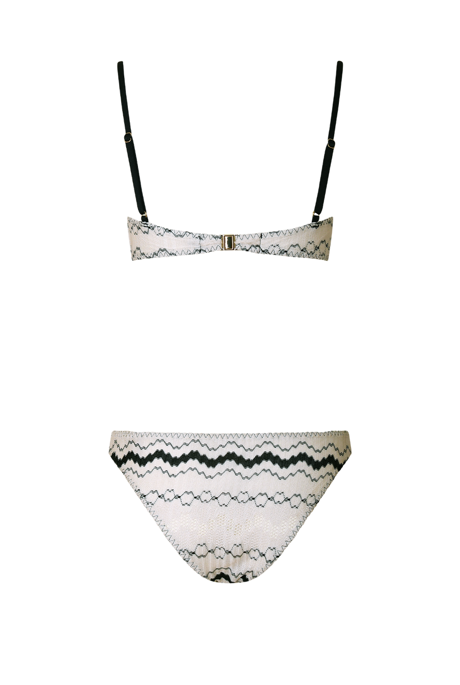 B/W Hipster Bikini - Back Side - Product - Hanne Bloch Collection