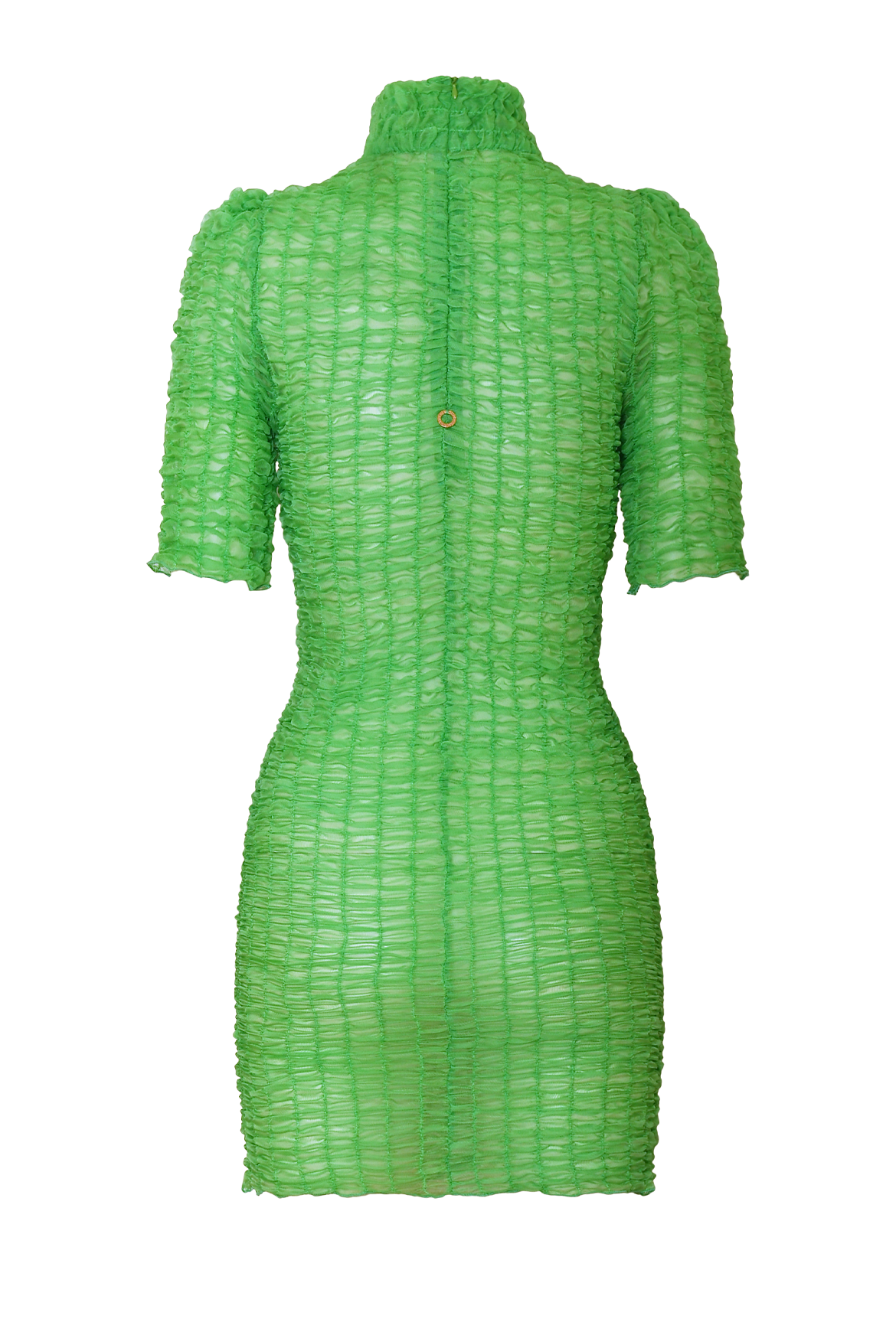 Green Smock Mini Dress