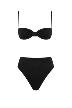 Black Glitter Balconette Bikini - Product - Hanne Bloch