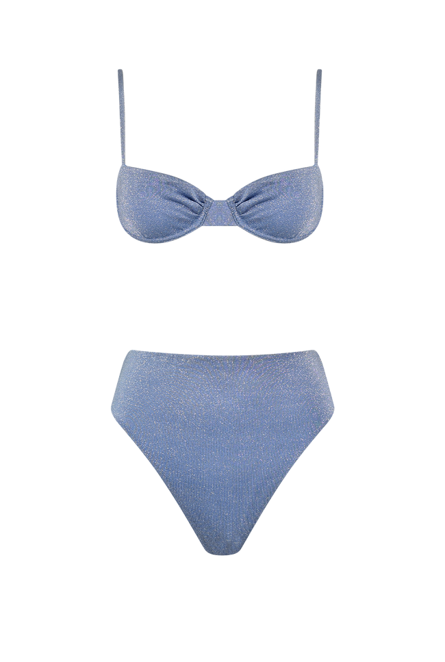 Product photo of bikini for warm beach swimming & vacation.