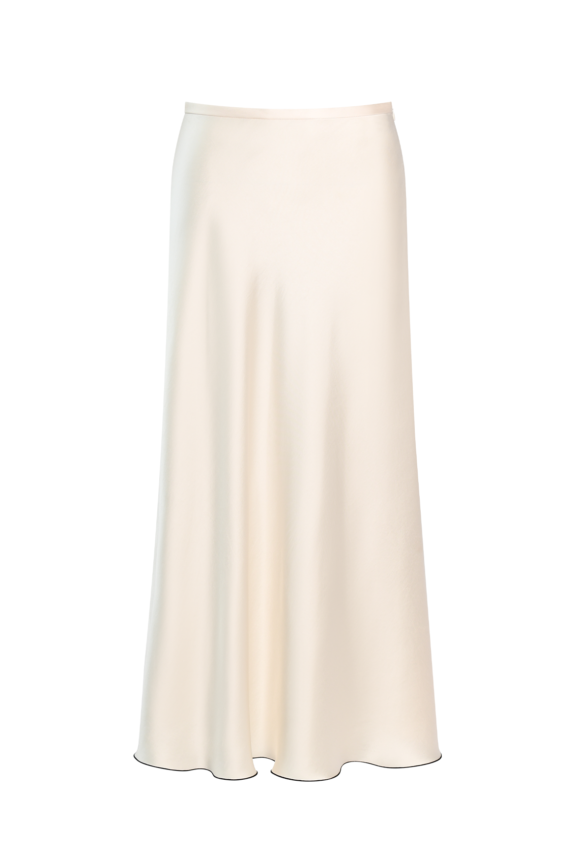 Ivory Satin Skirt