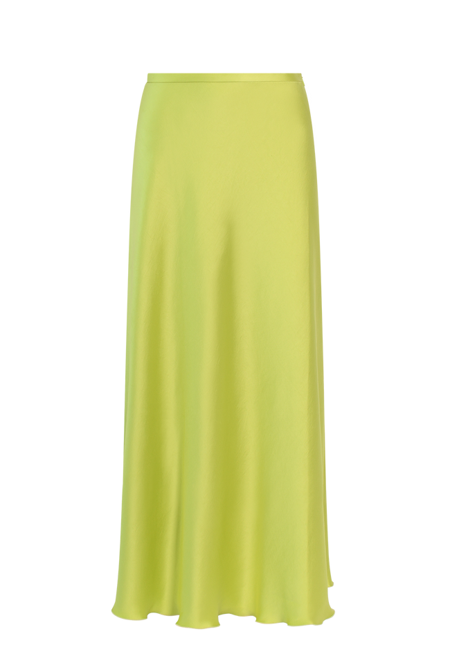 Product photo of Colorful Satin Skirt perfect for resort, party & wedding.