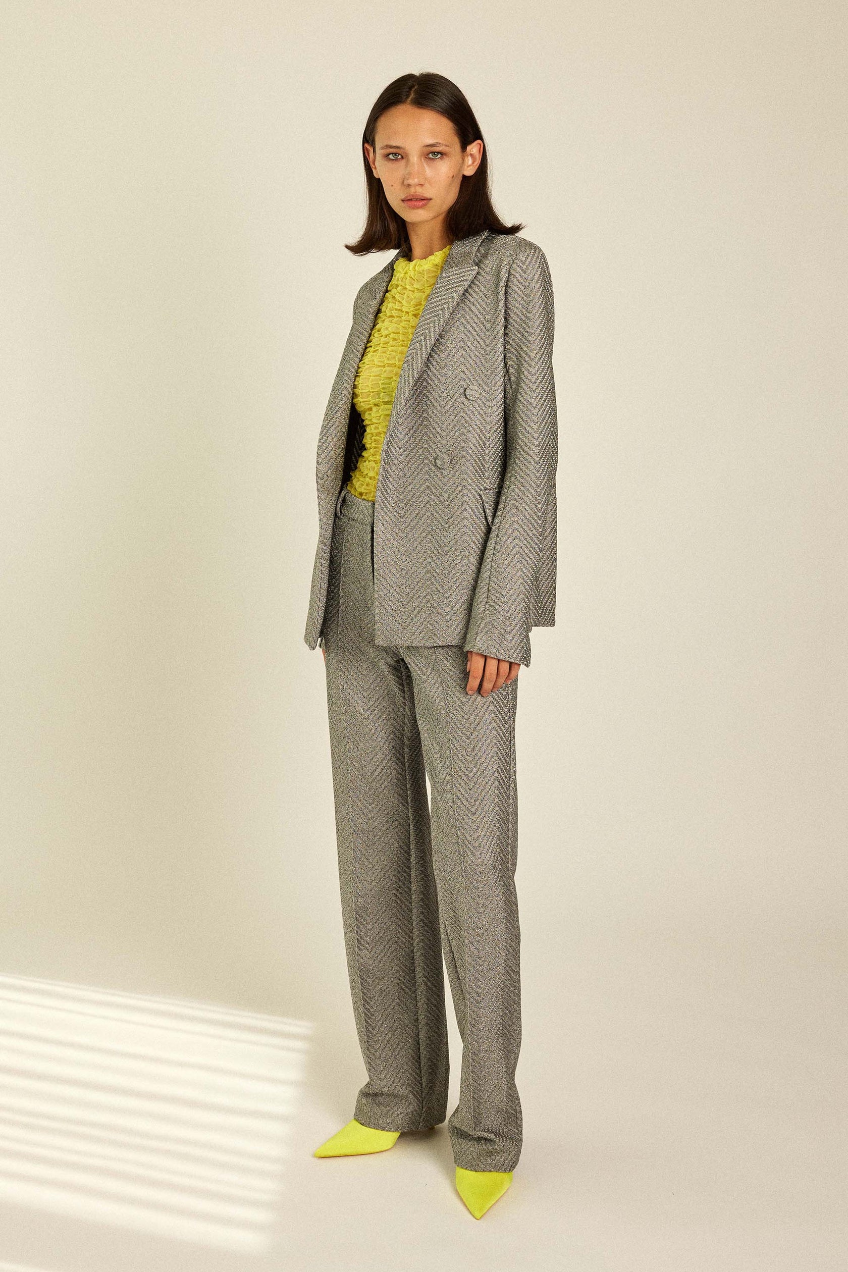 Hanne Bloch - Silver Knit Blazer