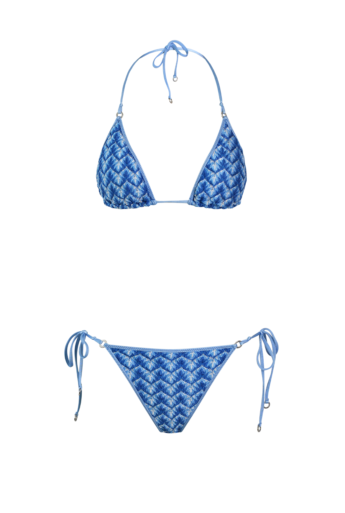 Sky Knit Triangle Bikini