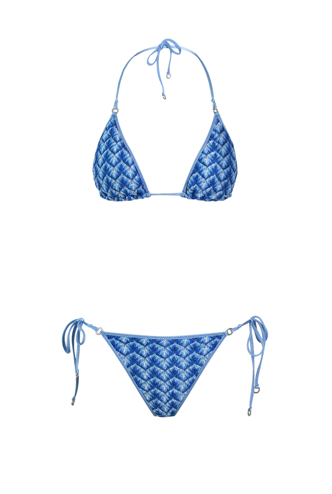 Sky Knit Triangle Bikini