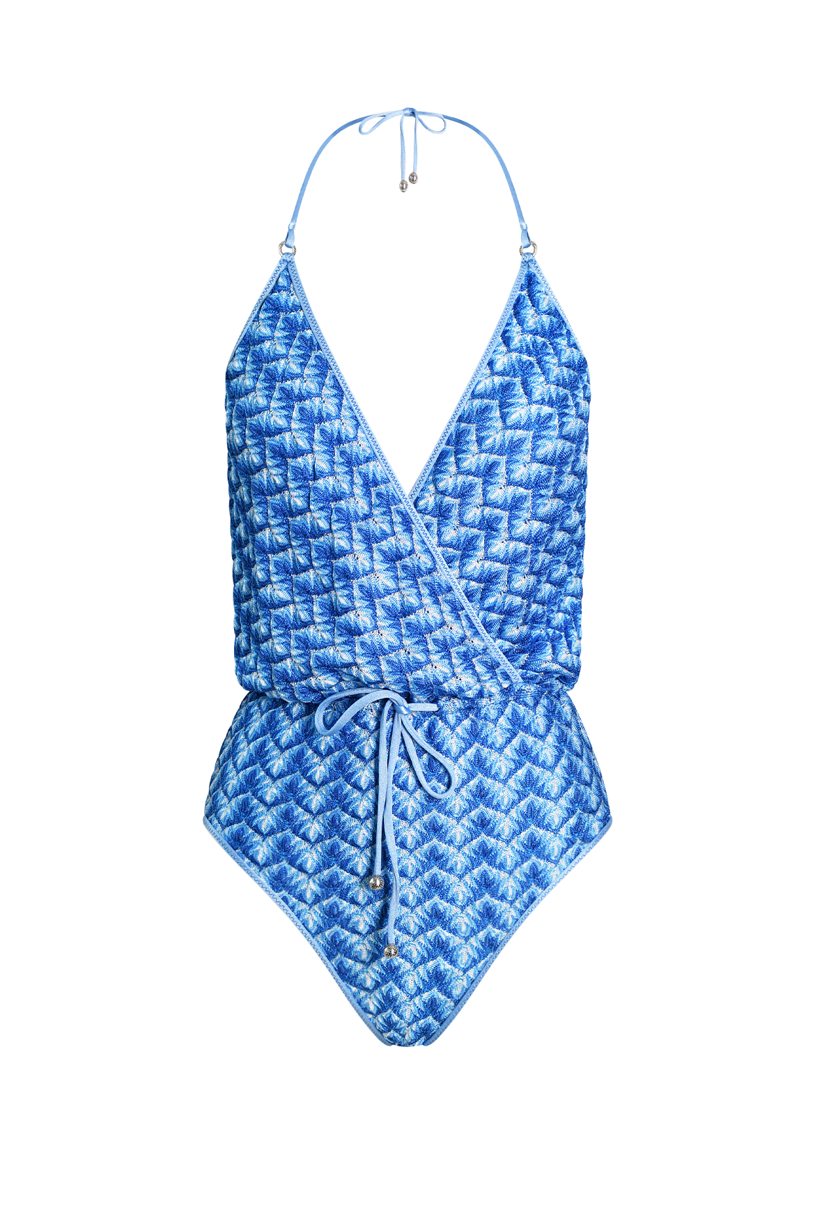 Sky Knit V-Swimsuit