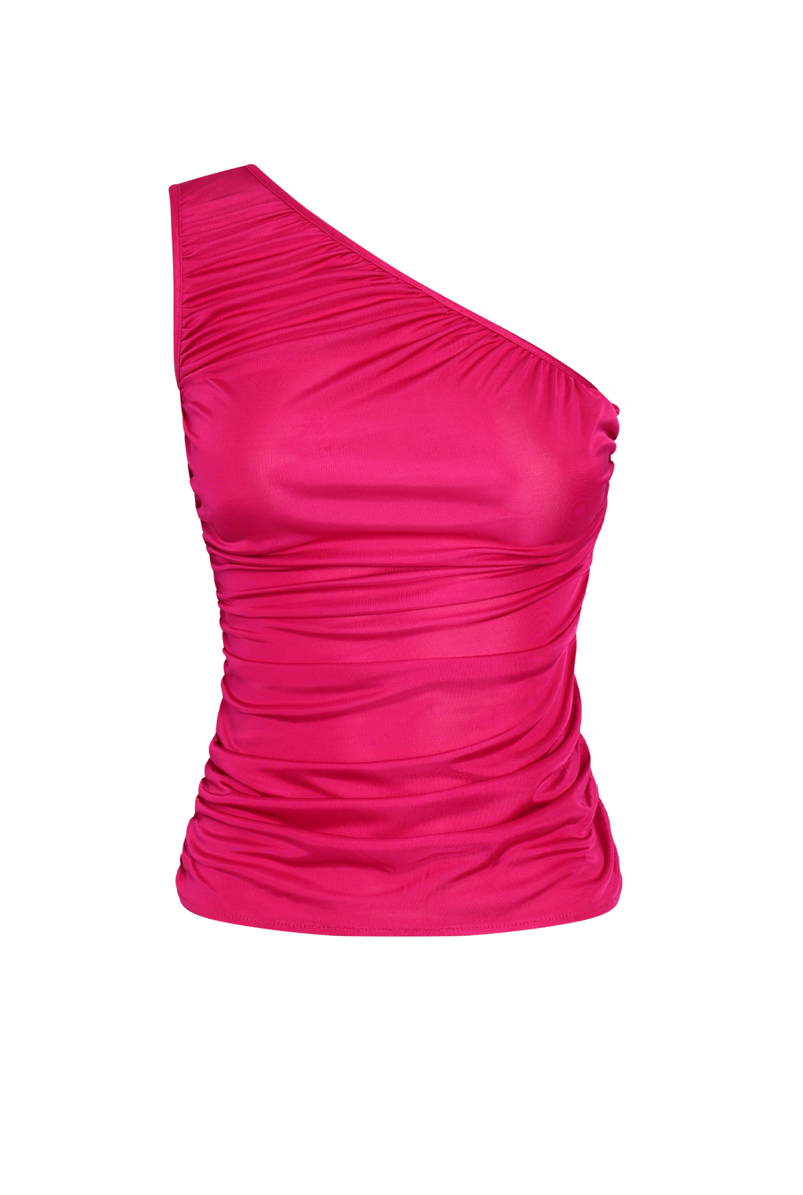 Ruched One Shoulder Top