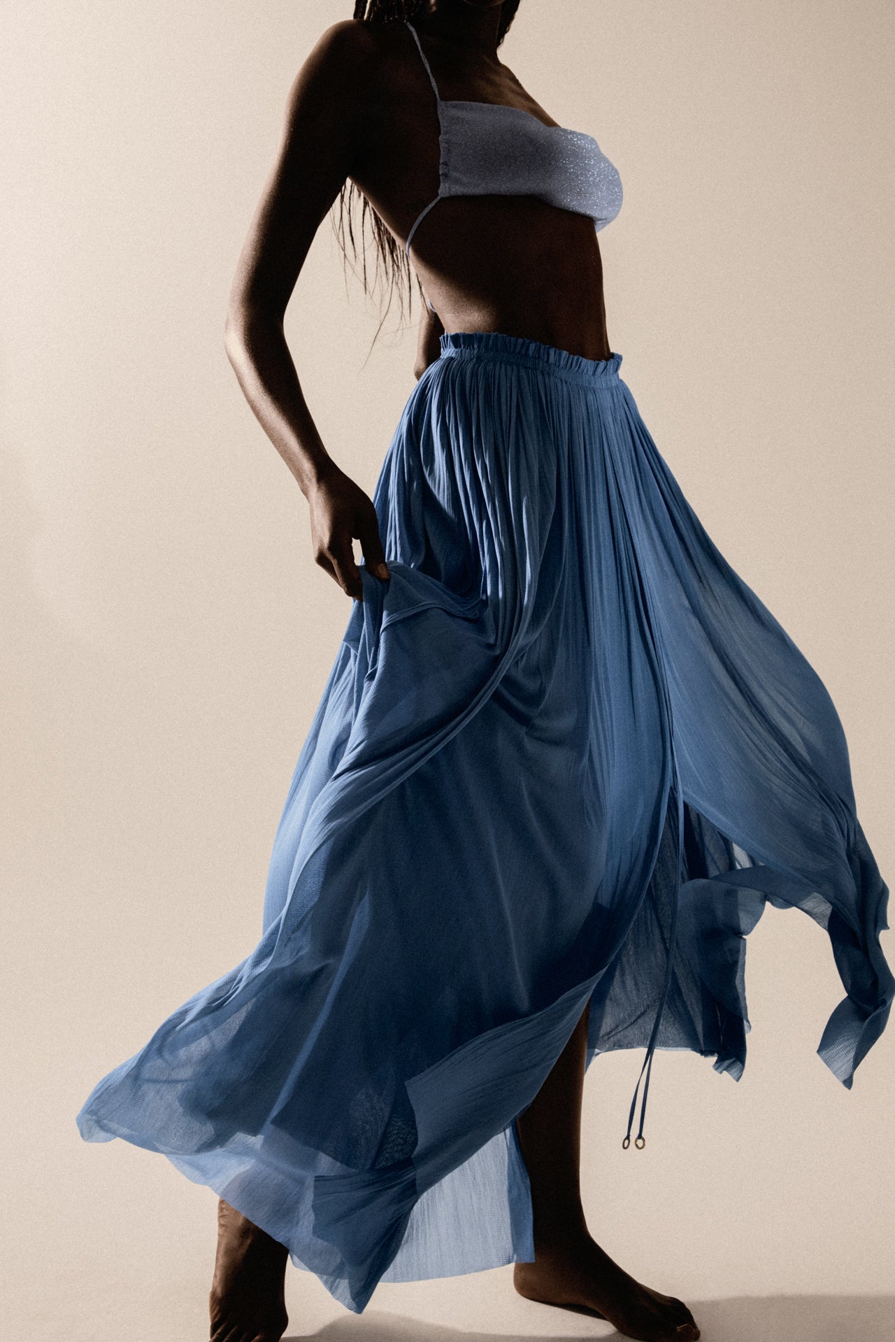 Silk Tulle Skirt