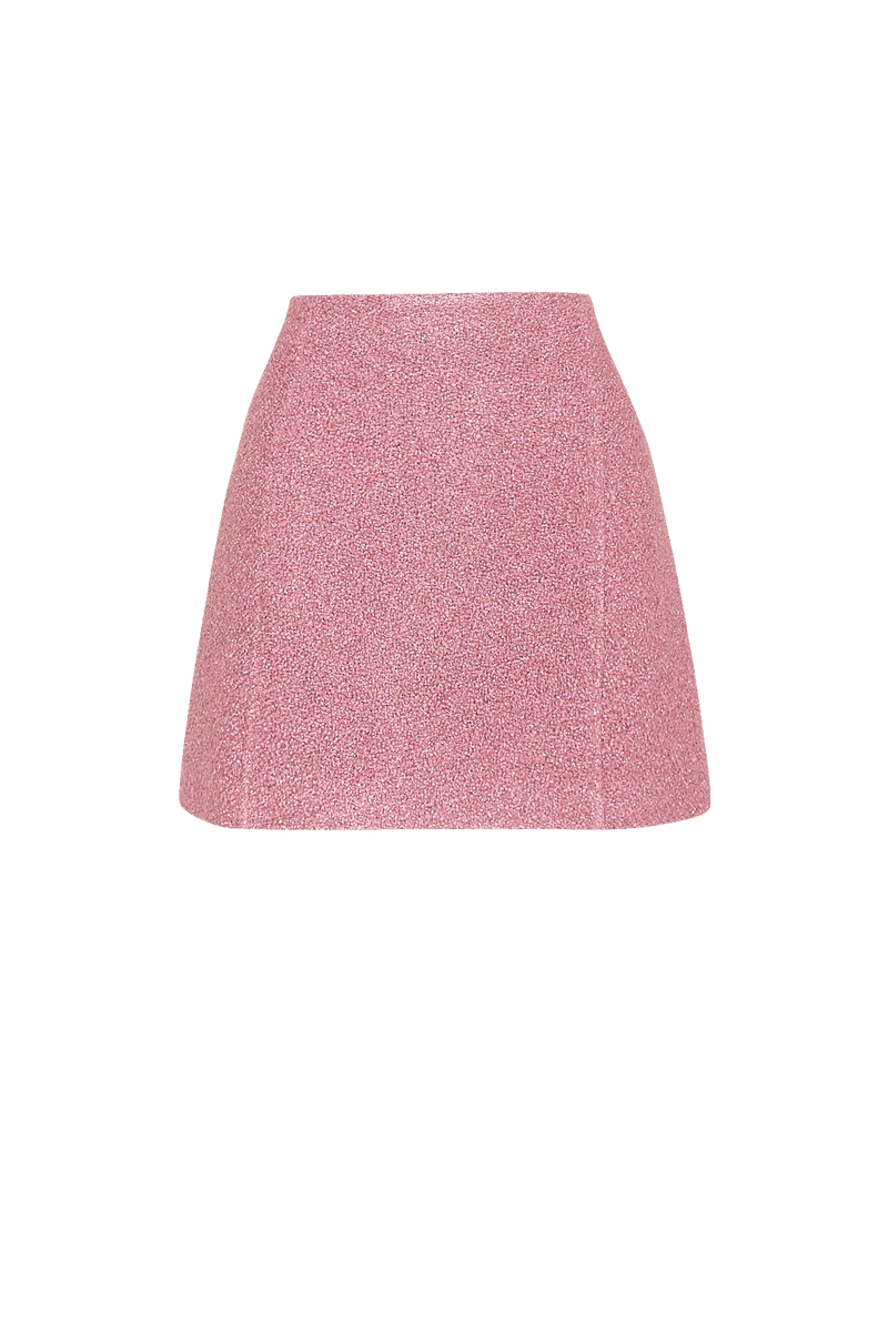 Pink Tweed Skirt