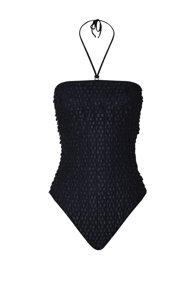 Pom Pom Bandeau Swimsuit